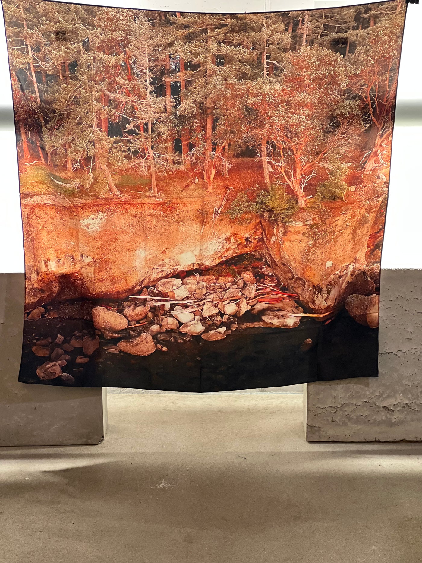 The Cave- Silk Scarf