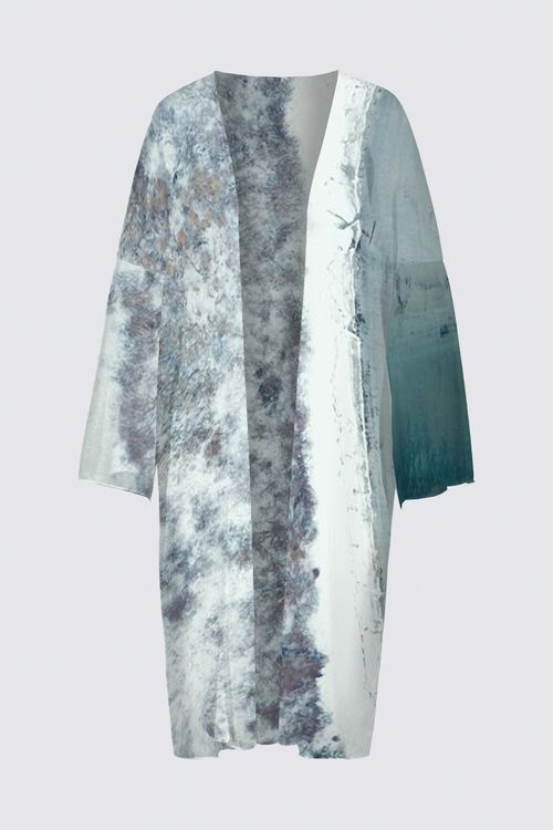 ABSTRACT BIG TRIBUNE Elani Kimono