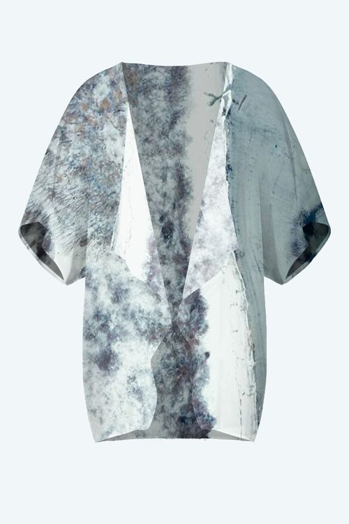 ABSTRACT BIG TRIBUNE Terry-Ann Short Kimono